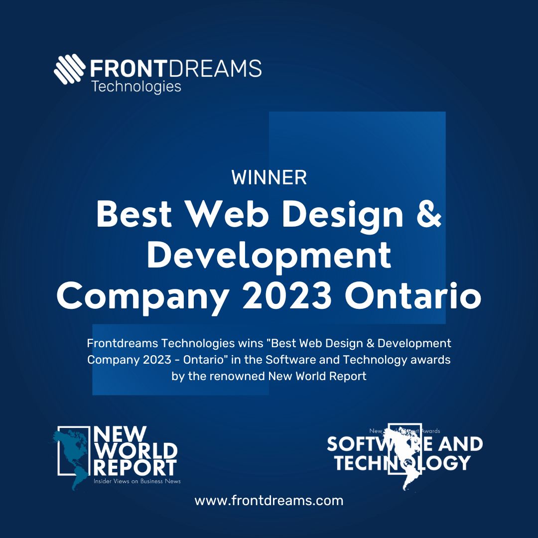 Frontdreams Technologies Wins 